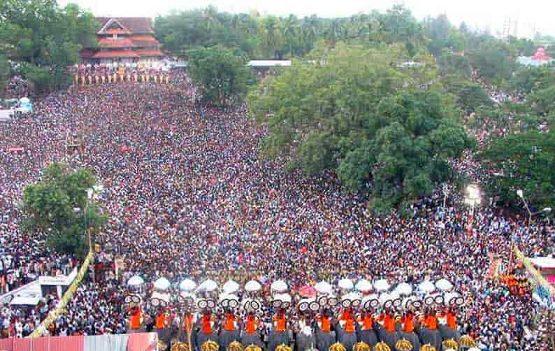 Image result for thrissur pooram